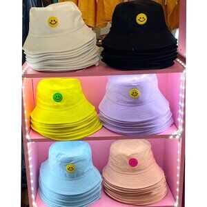 Happy Face Bucket Hat - Adjustable & Stylish